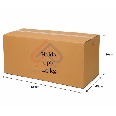 Corrugated Cardboard Box - 101cm Length x 49cm Width x 50cm Height