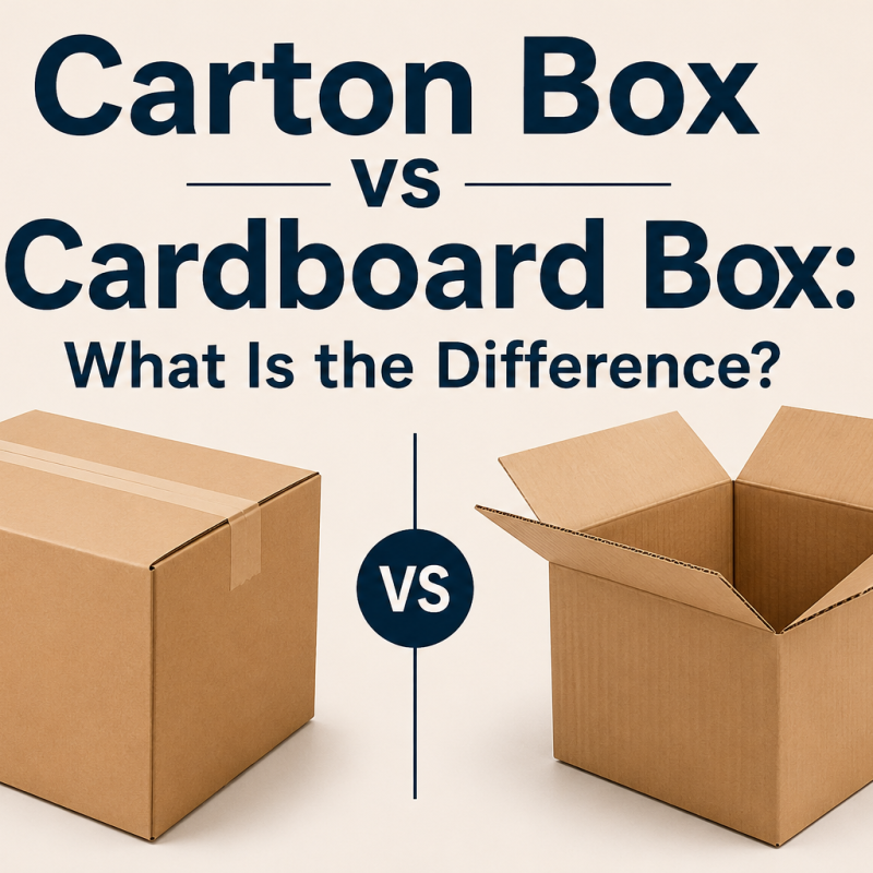 Carton Box vs Cardboard Box: What Is the Difference?