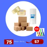 Packaging Combo Offer –Carton Boxes, Tape, and Bubble Wrap