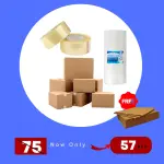 Packaging Combo Offer –Carton Boxes, Tape, and Bubble Wrap